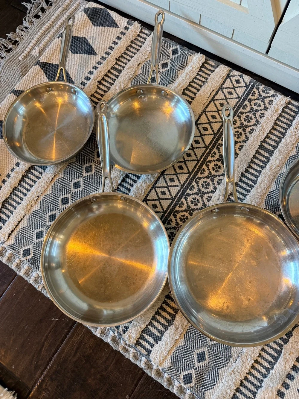 Lot Of 6 Stainless Steel Pans Emeril, Cuisinart, Kitchen Aid